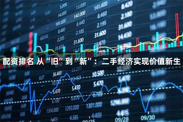 配资排名 从“旧”到“新”：二手经济实现价值新生